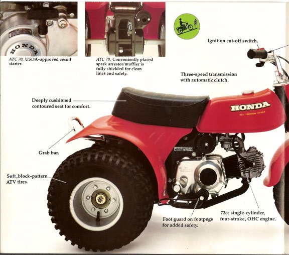 1978 Honda atc90 #7