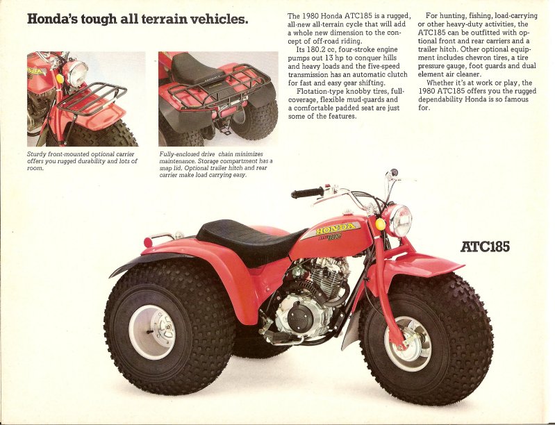 value of a 1980 honda atc 185