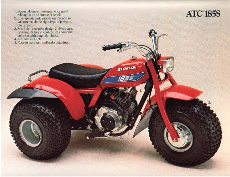 1985 honda 110 3 wheeler