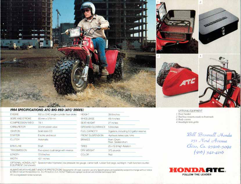1984 honda big red 200es front shocks